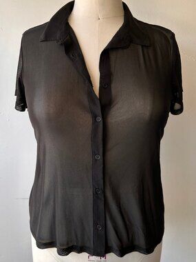 BP Sheer Black Top 1X